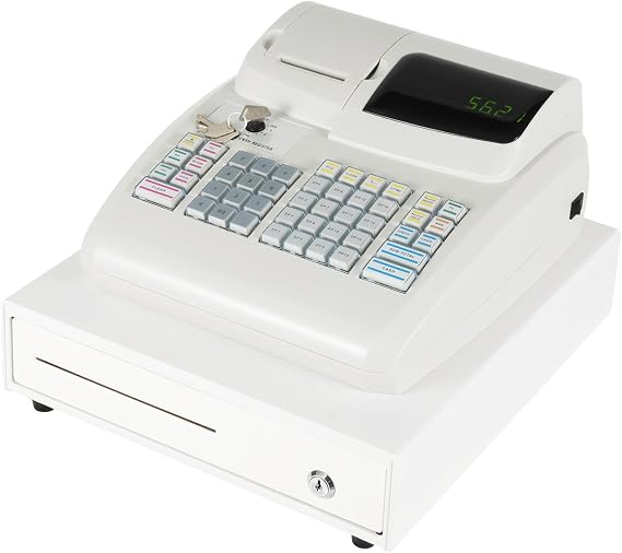 Cash Register with Point of Sale,Electronic Cash Register,Money Register Drawer with Thermal Printer,POS System Cash Register,Multifunction Cash Register,Suitable for Small Business,Retail,Restaurant