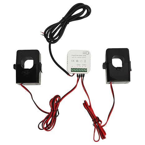 Smart Home Energy Monitor, Electricity Usage Monitor Smart with 200ACT Current Transformer 90250VAC, Single Phase Energy Meter | Clamp Energy Monitor | Home Power Monitor