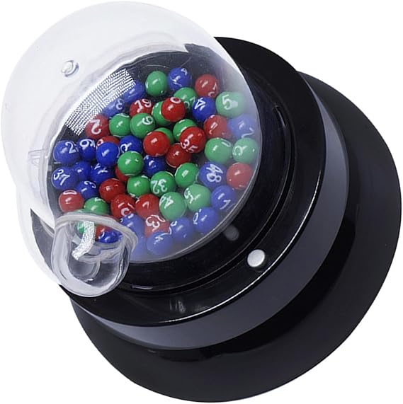 Electric Lottery Machine Fortunate Number Picking Machine Portable Black Plastic Design for Children Family Recreational Activities