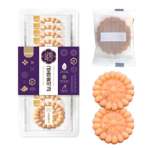 Korean Premium Snacks Sweet Rice Yak Gwa Honey Cookies 10 PCS 300g Individual