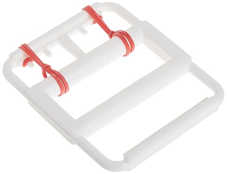 CanDo 10-1860 Latex Free Rubber Band Hand Exerciser with 5 Red Bands