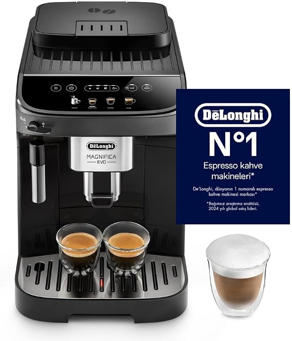 De'Longhi ECAM 290 21 B 21 Magnifica Evo Kahve Makinesi, Siyah