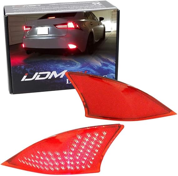 iJDMTOY LED Bumper Reflector Lights For Lexus 2014-2020 IS250/IS350/IS300