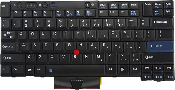 Replacement Keyboard Without Backlit for Lenovo Thinkpad T410 T410S T410i T410Si T420 T420S T420i X220 X220S X220i X220T T510 T510i T520 T520i W510 W520 (US English, Non-Backlit)