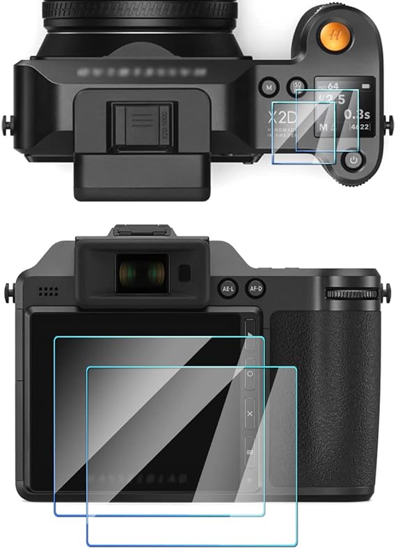 Screen Protector Compatible for Hasselblad X2D 100C 100MP Medium Format Mirrorless Camera, Anti-Fingerprint Tempered Glass (4 Pack)