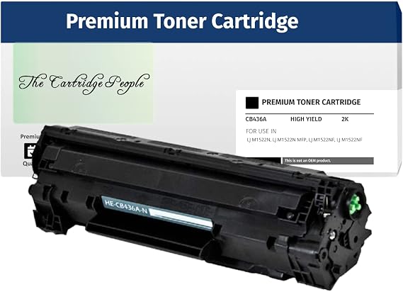 Premium Toner Compatible Cartridges-for HE-CB436A-Compatible Toner Ctg-Black-2K-Yield