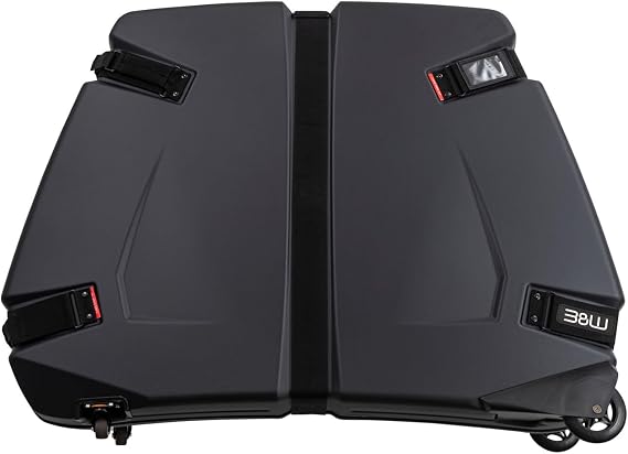 B&W International Bike Box 2.0 Hard Shell Case - Removable Lid for Easy Packing - ABS Shell and Aluminum Frame - Road, Triathlon, Mountain Bikes up to 62cm - Air Travel