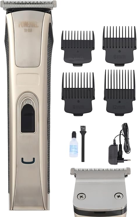 Powertec TR-558 Profesyonel Şarjlı Saç Sakal Ense Vücut Tıraş Makinesi