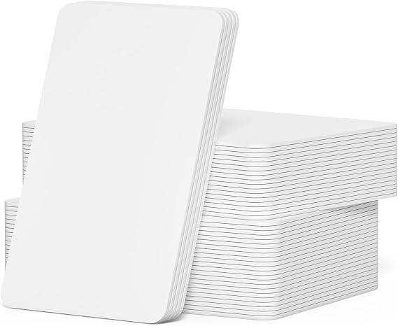 Inkjet PVC ID Cards, 30pcs, White, 85 x 54 mm (CR80), PVC Material, Inkjet Printers
