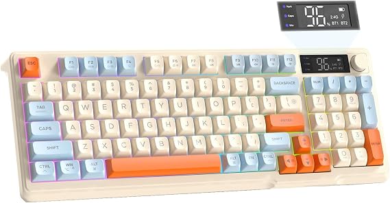 ZIYOU LANG M96 Wireless Gaming Silent Creamy 94Keys ANSI Membrane Keyboard