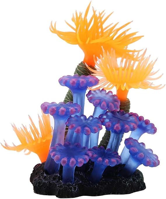 HEEPDD Aquarium Simulation Silicone Coral Sea Anemone Artificial Aquatic Plants Fish Tank Landscape Decoration