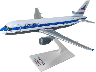Flight Miniatures AmericanPiedmont A319-100 1:200 Scale - Plastic Snap-Fit Model Airplane - Collectible Replica of AmericanPeidmont Airlines Aircraft Part #AAB-31900H-010