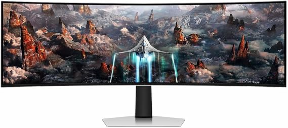 Samsung S49CG932SC+49 inch 32:9 Dual 2K Curved + OLED Panel + 240HZ+0.03ms GTG + Compatible with G-sync/Freesync Dual Support + HDR400+1800R+99%DCI-P3 Color Gamut Cover+E-Sport Atmosphere