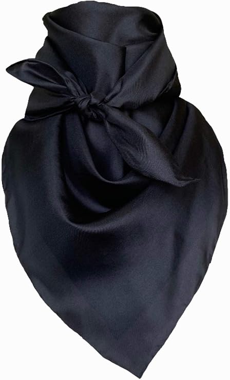 WYOMING TRADERS Men's Solid Lightweight Breathable Casual Regular Silk Scarf
