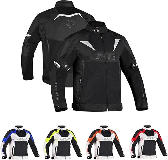 JAG Mesh Motorcycle Jacket with Armor, High Visibility Men's Riding Jacket
