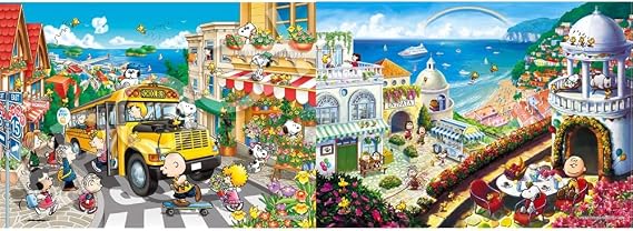 Epoch Jigsaw Puzzle Peanuts 2000SSP Happy School Bus 2000 Super Small Piece 54-220S Set Purchase