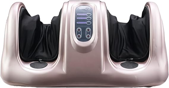 FLEXISPOT Premium Shiatsu Foot Massager with Remote Control Deep Kneading & Rolling Therapy for Feet, Ankles, Calves, and Legs Pain Relief & Circulation Booster for Home and Office (Rose Gold)