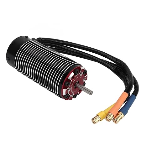 RC Brushless Motor 1450KV High with Durable Design for ZD Racing MX07 1/7 RC Car, Black, Aluminum Alloy, 4092 Size