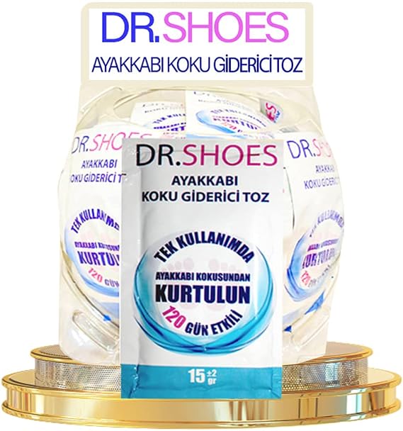 DR.SHOES 3 Adet Ayak Koku Giderici - Ayakkabı Koku Giderici Toz 120 Gün Etkili - DR.SHOES ile Ayak Kokusuna Elveda Deyin
