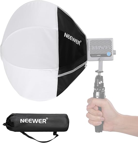 NEEWER Compatible HS60B HS60C Pro FS100B FS60C HB60B LED Video Light 12"/30cm Quick Release 360° Omnidirectional Mini Light Diffuser Not for Bowens Mount for Studio Shooting, Video Recording, Streaming NS7L