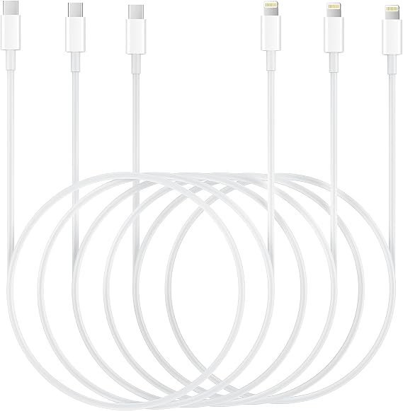 USB C to Lightning Cable 6.6ft 3Pack Original [Apple MFi Certified] iPhone Fast Charger Charging Cord Cable for iPhone 14/13/13 Pro/12/12 Pro/12 Pro Max/11/Xs Max/XR/X,iPad,AirPods Pro and More