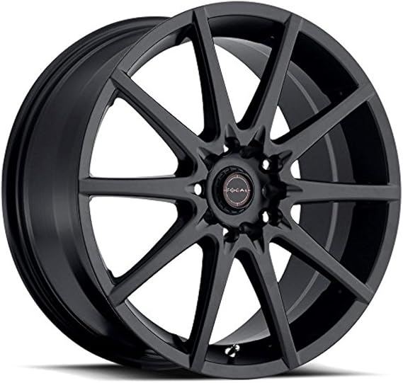 Focal F-04 15 Black Wheel / Rim 4x100 & 4x4.25 with a 38mm Offset and a 73 Hub Bore. Partnumber 428-5601SB+38