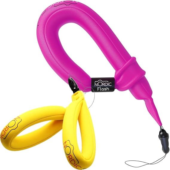 Nordic Flash Camera Floats 1p Pink Bundle with Camera Floats 2p Yellow