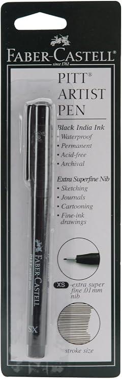 Faber-Castel Extra Superfine PITT Artist Pen, Black