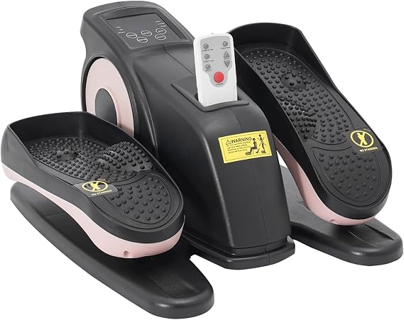 Under Desk Elliptical Machine,Leg Exerciser with Remote Control,Portable&Quiet Pedal Exerciser with 8 Adjustable Speed,Ellipse Leg Exerciser as Seen on TV for Seniors&Office