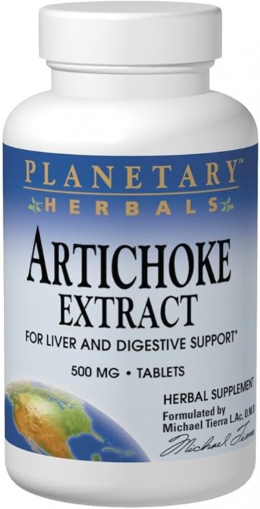 Planetary Herbals Artichoke Extract 500mg, 120 Tablets