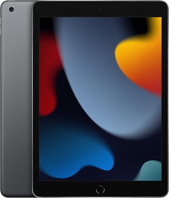 Apple iPad (9th Generation): with A13 Bionic chip, 10.2-inch Retina Display, 64GB, Wi-Fi, 12MP front/8MP Back Camera, Touch ID, All-Day Battery Life Space Gray