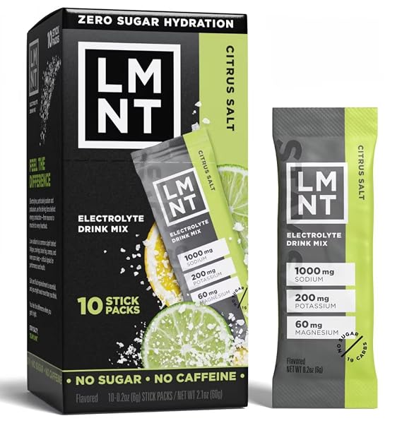 LMNTs Zero-Sugar Electrolytes Sports Drink - Citrus Salt - 2.1oz-10ct