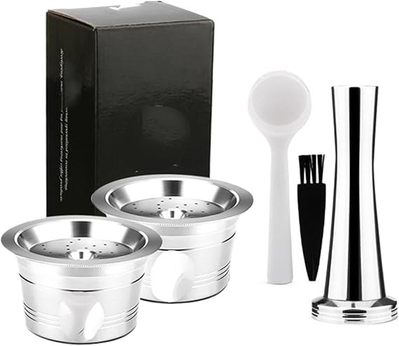 Compatible For Tchibo,Compatible For Cafissimo,Reusable Coffee Capsule Fit Machine,STAINLESS STEE K Fee Parts(Set2)