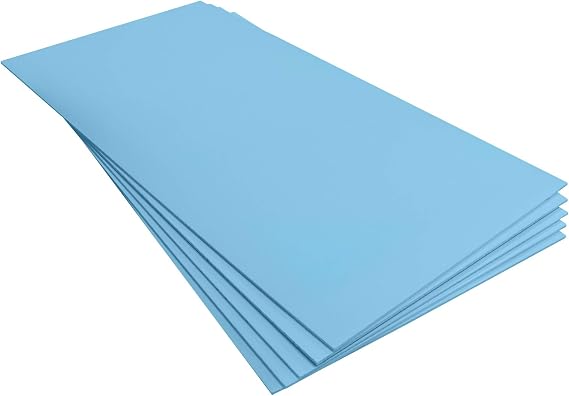 10mm XPS Boards Floor Underlay Thermal Insulation Underfloor Heating (1200 x 600mm)(10 Pack), Blue)
