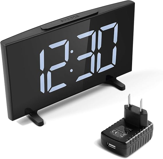 YISSVIC 6.5" USB Digital Alarm Clock