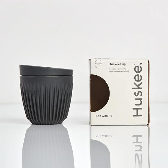 Huskee 6oz Cup & Lid – Single Retail Pack (Charcoal)