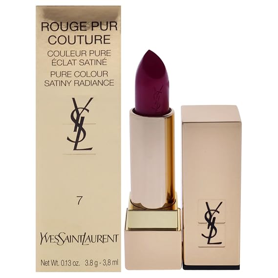 Rouge Pur Couture Satin Lipstick - 7 Le Fuchsia by Yves Saint Laurent for Women - 0.13 oz Lipstick