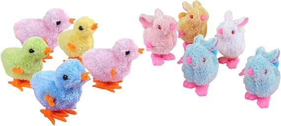 10pcs Hopping Budup Toys Animal Creative Decor Ornament Bag Filler Egg for Eggs for The Party on The Birthday