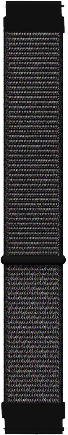 Straw Cord for Microsonic Samsung Galaxy Watch 4 Classic 46mm Woven Sport Loop Black [Cord Compatible with Galaxy Watch 4 Classic 46mm - Black]