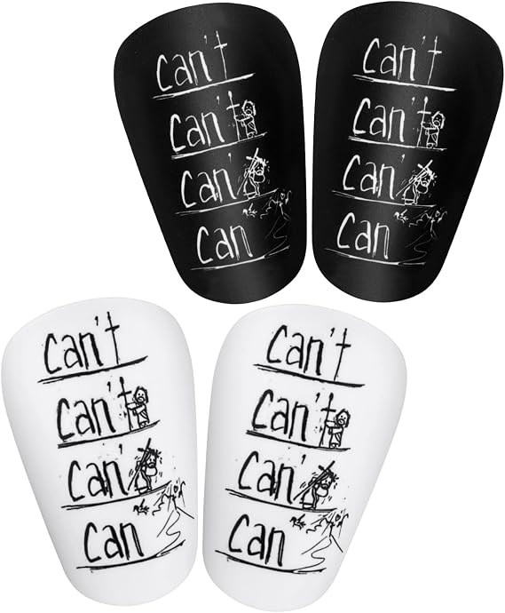2 Pairs Mini Soccer Shin Guards, Small Lightweight Shin Protector, Miniature Anti-Slip Football Pads, Protective Guards for Teenagers Kids Children Adults Boys Girls