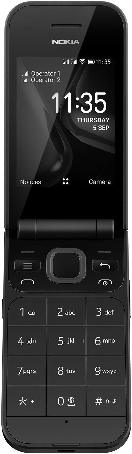 Nokia 2720 Flip Mobile Phone 7.1 cm (2.8 Inches) 4 GB Internal Memory Black