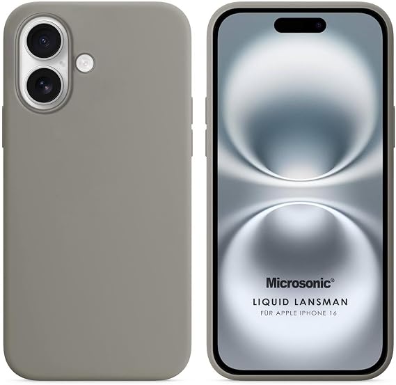 Microsonic Apple iPhone 17 için Kılıf Liquid Lansman Silikon Gri [iPhone 17 ile Uyumlu Kılıf - Gri]