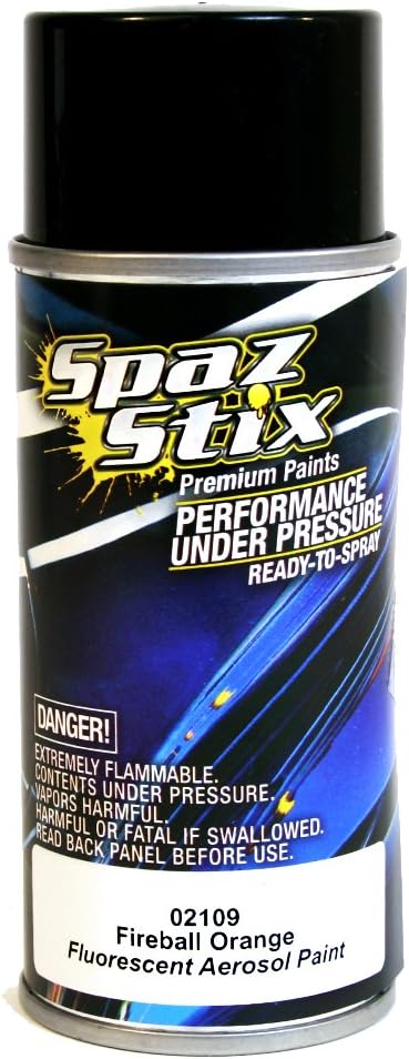 Fireball Orange Fluorescent Aerosol Paint 3.5oz