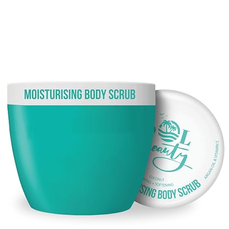 Sol Beauty Body Scrub Coconut Hydrating Sugar Scrub Argan Vitamin E 300 g