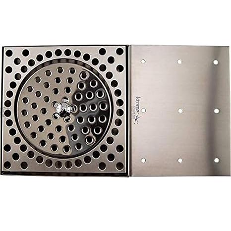 Krome Dispense- C360-6 Glass Rinser Drip Tray with Drain; Stainless Steel (Pack of 6)