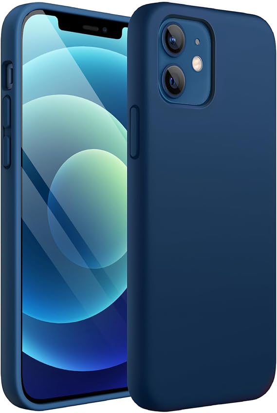 JETech Silicone Case for iPhone 12 mini, Blue Cobalt