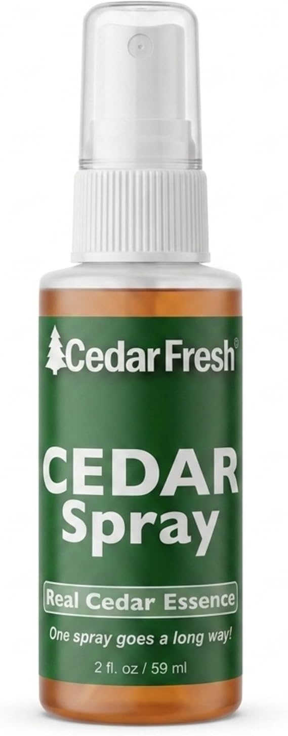 Household Essentials CedarFresh 2Ounce Cedar Power Spray, Natural Cedar Essence Odor Neutralizer