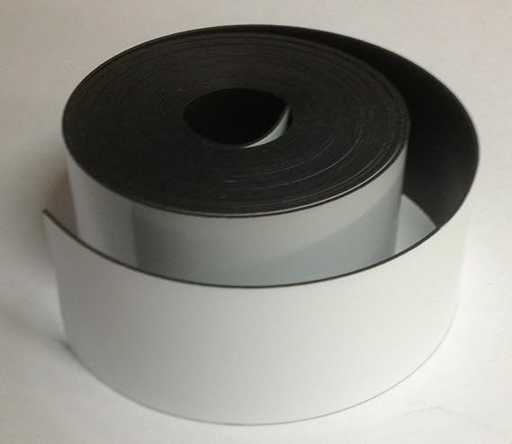 Dry Erase White Magnetic Strip Roll 3" x 25' Write on/Wipe off Magnet
