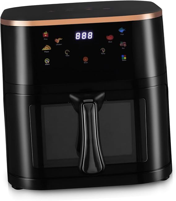 Electric Air Fryer with Viewing Window, Touch Screen Display