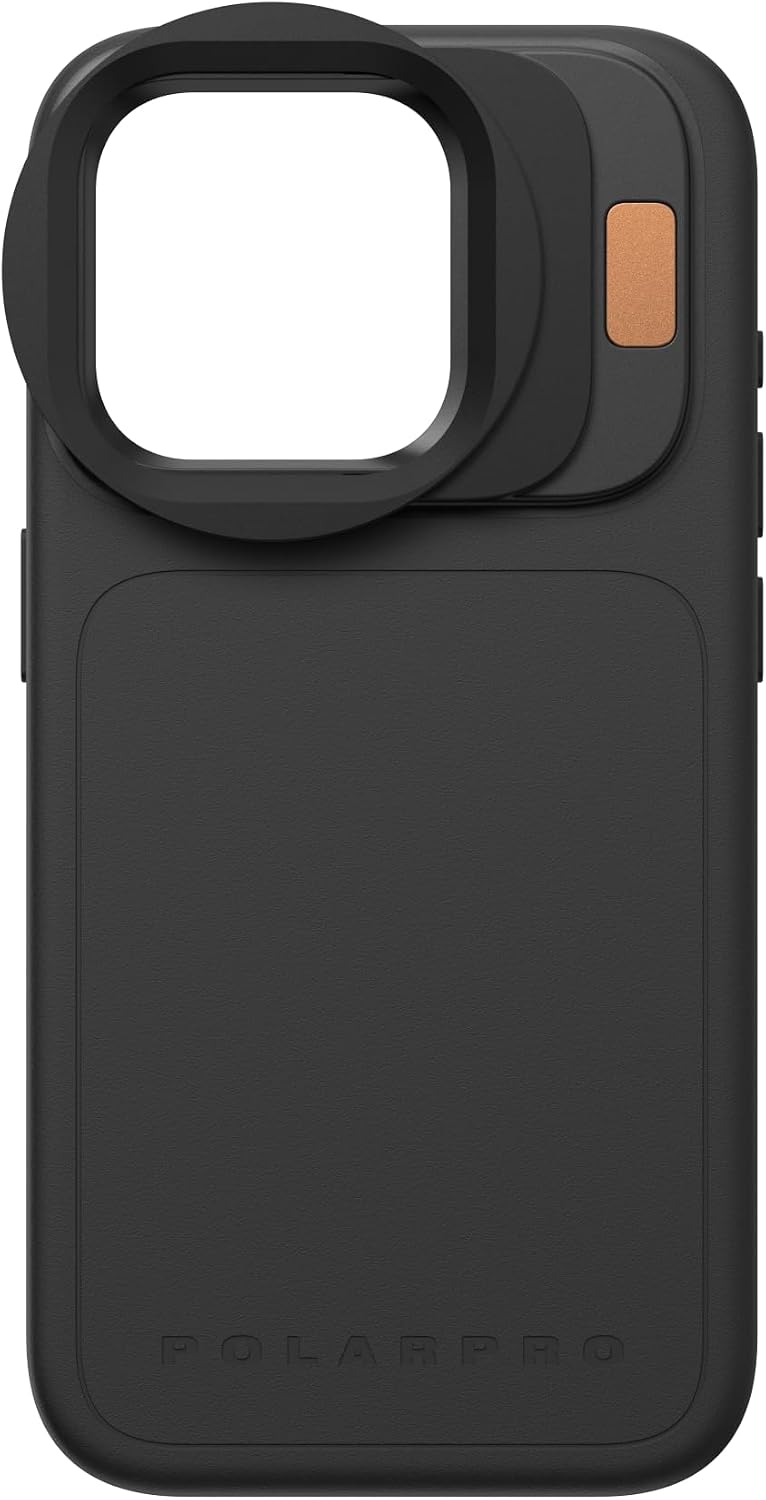 PolarPro - LiteChaser iPhone 15 - Adapter for IP1314 Filters - New MagSafe More Resistant - Mobile Phone PhotographyVideography - Streamlined Black